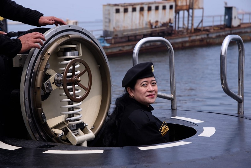 Depan KSAL, Puan Mengaku Pertama Kali Naik Kapal Selam
