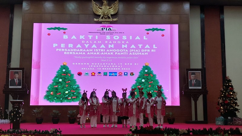 PIA DPR RI Undang Panti Asuhan Rayakan Natal di Senayan 