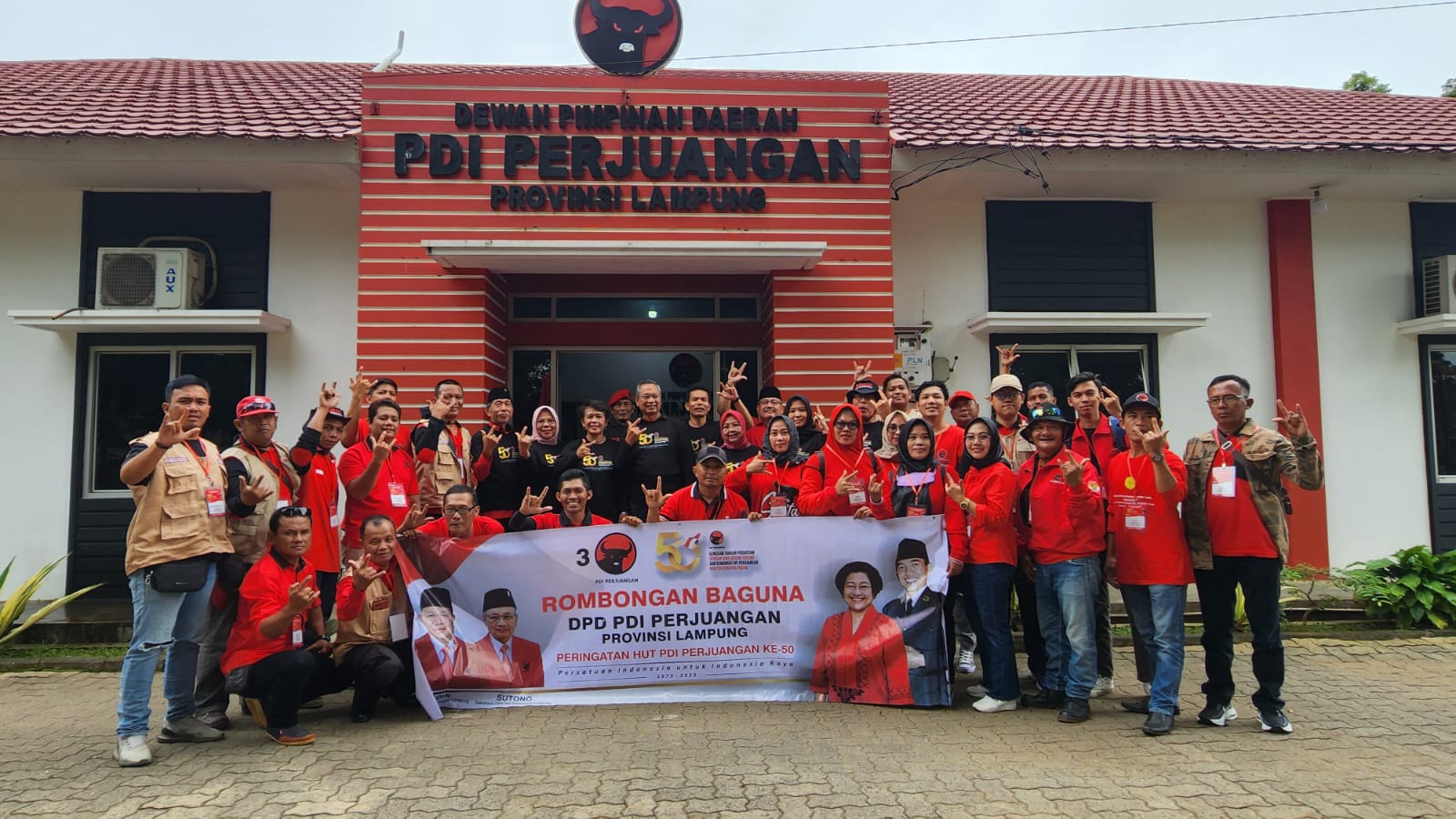 Banteng Lampung Lepas Puluhan Baguna ke Jakarta