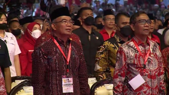 Sejumlah Menteri Hadiri HUT Ke-50 PDI Perjuangan