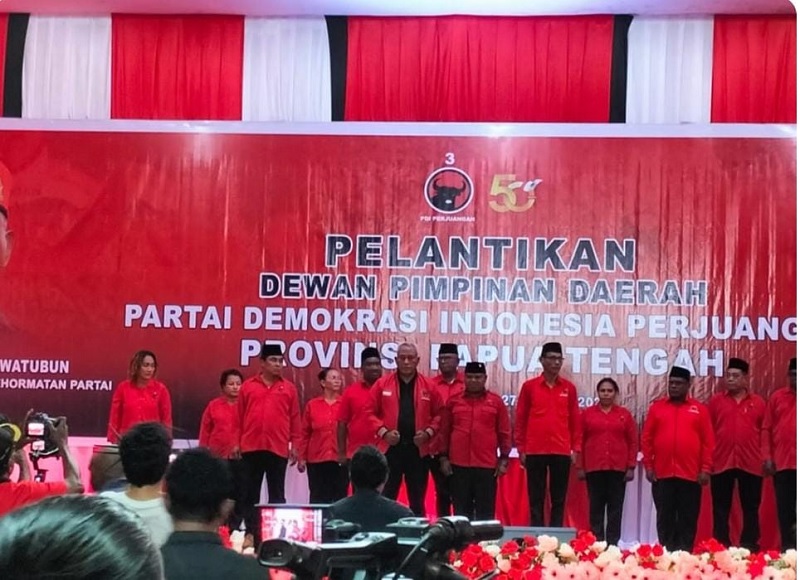Komarudin Ditugaskan Megawati Lantik DPD PDI Perjuangan PPT