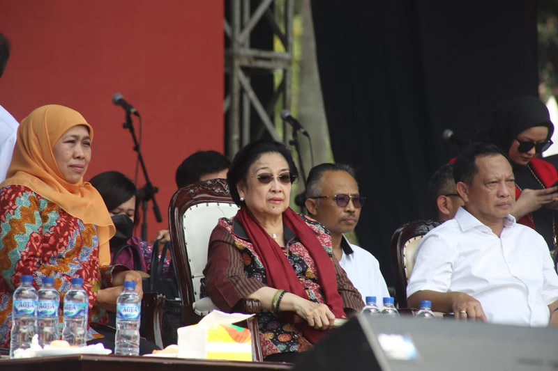 'I Love You Bu Mega', Terdengar Saat Megawati Hadir di Peringatan 9 Tahun UU Desa di GBK