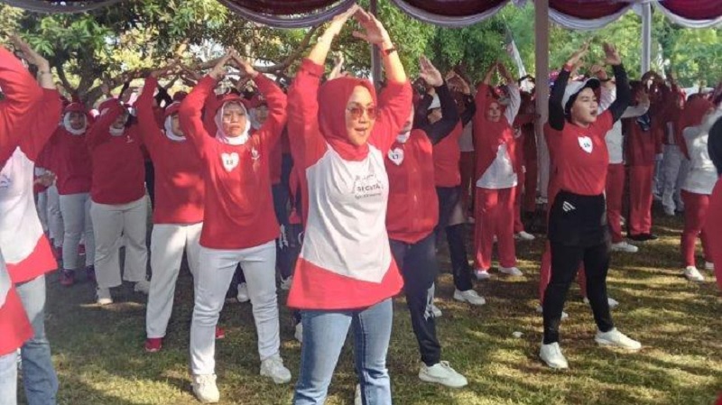 Susilawati Selipkan Program Berantas Stunting Lewat Senam SICITA 