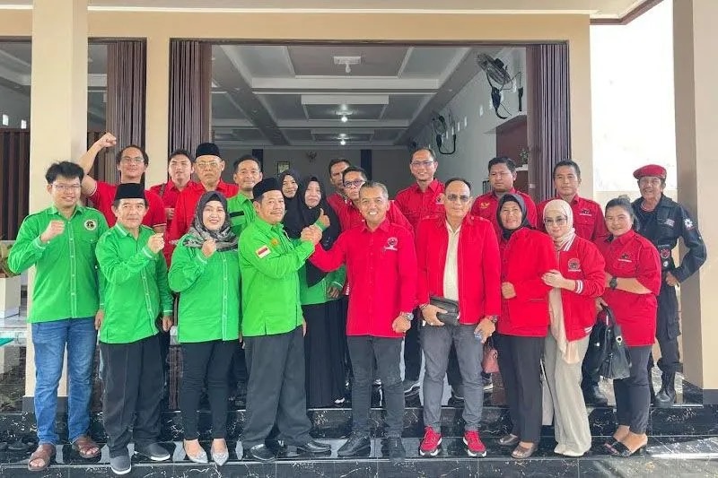 PDI Perjuangan Seruyan Silaturahmi ke PPP Tingkatkan Sinergitas Menangkan Ganjar