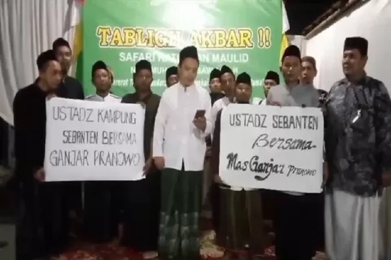 Ustaz Kampung Seluruh Serang-Cilegon Deklarasi Dukung Ganjar Pranowo