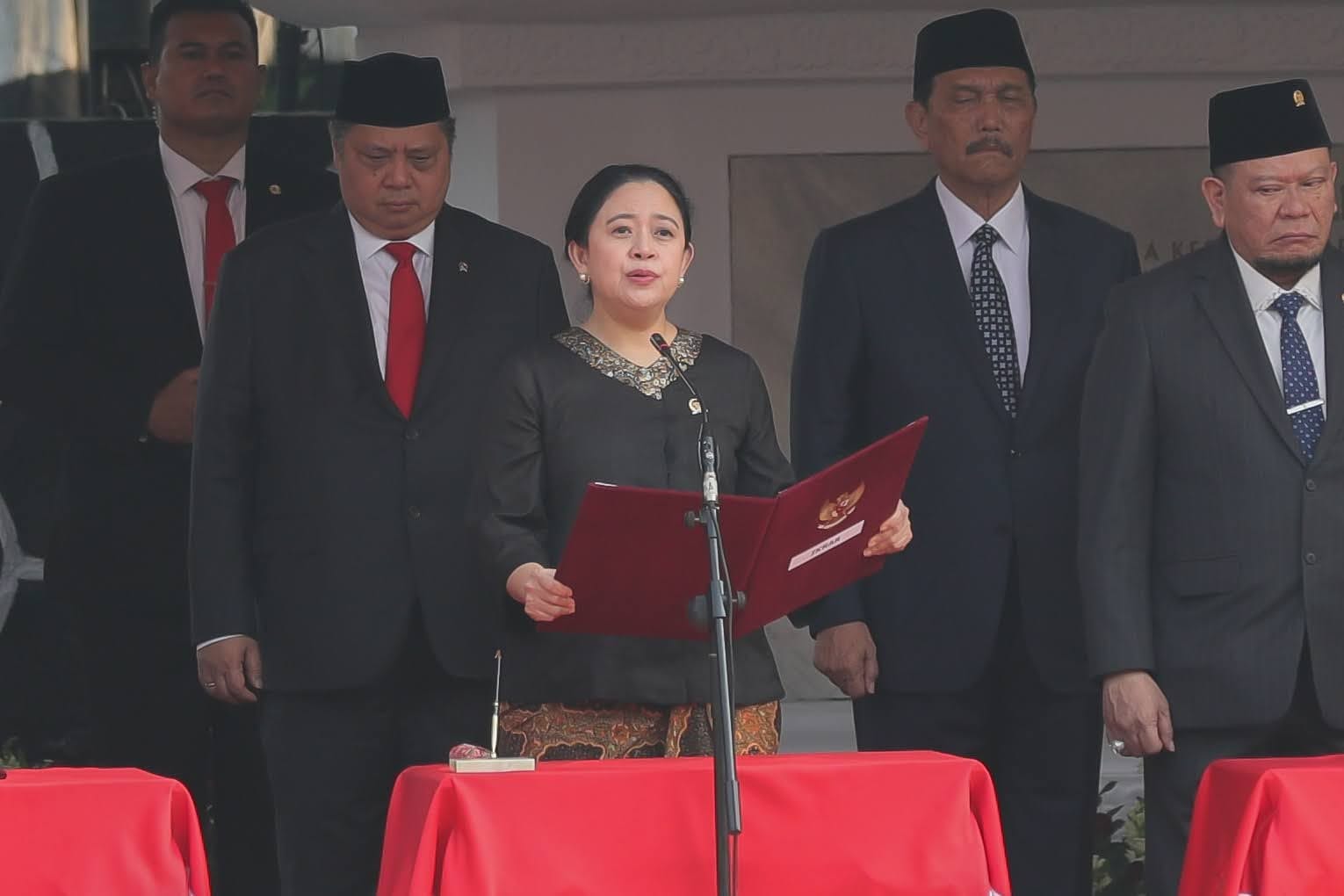 Bacakan Ikrar Kesaktian Pancasila, Puan Tegaskan Pancasila Bintang ...