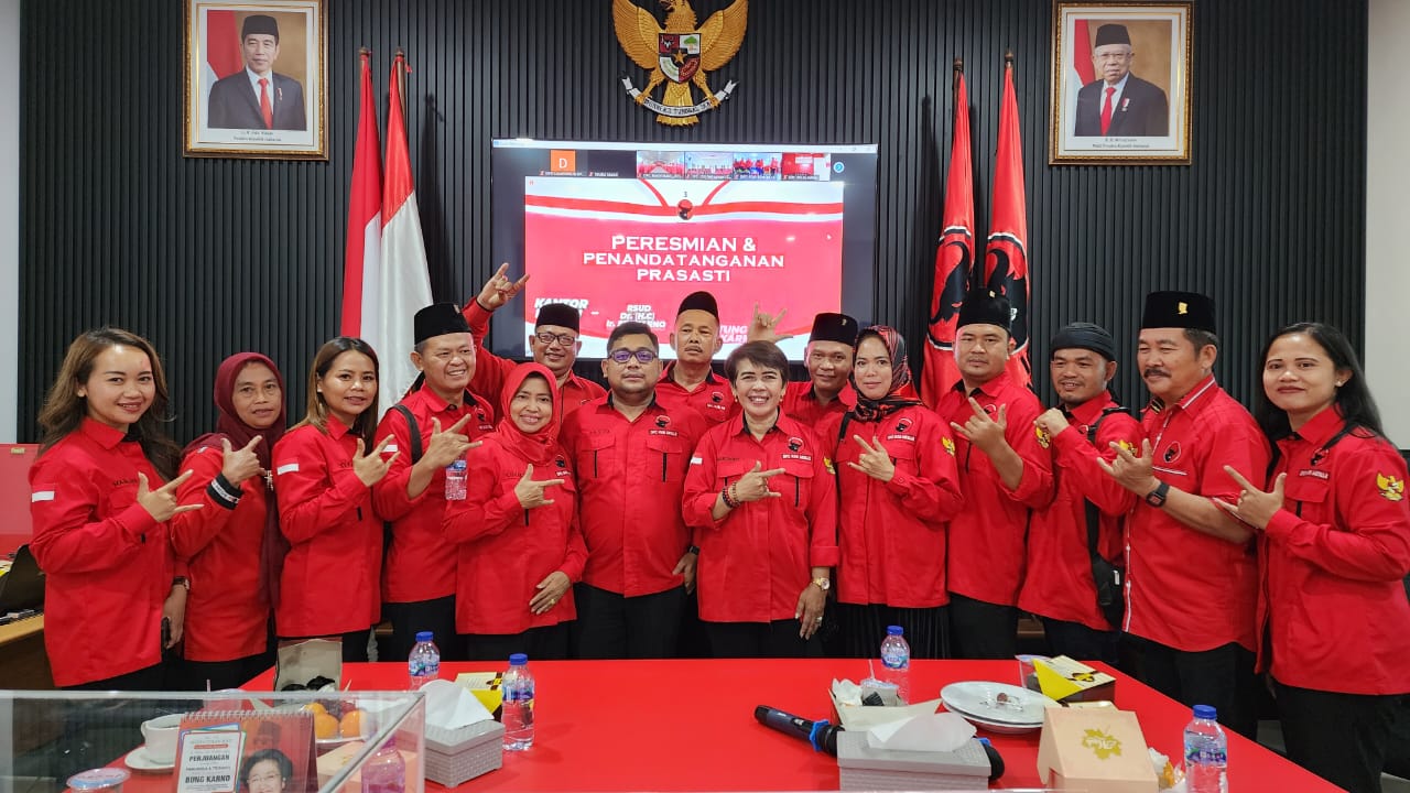 Megawati Soekarnoputri Resmikan Kantor DPC PDI Perjuangan Mesuji
