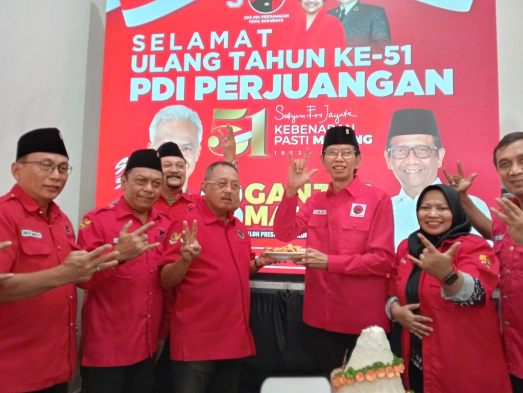 HUT Ke-51 PDI Perjuangan, Cak Awi Gelorakan Aura Pemenangan Ganjar-Mahfud