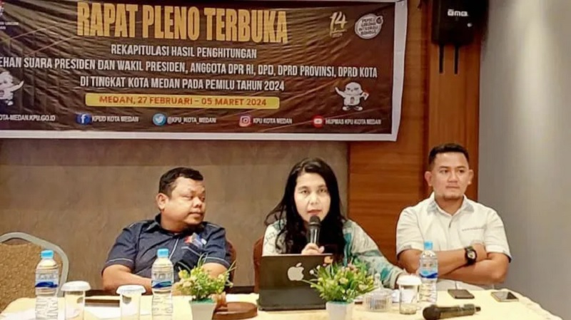 Vakum 2 Hari, KPU Kembali Gelar Pleno dengan Hasil PDI Perjuangan Unggul di Medan Barat