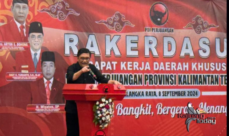 Ini Pesan Penting Djarot Saat Buka Rakerdasus DPD PDI Perjuangan Kalteng