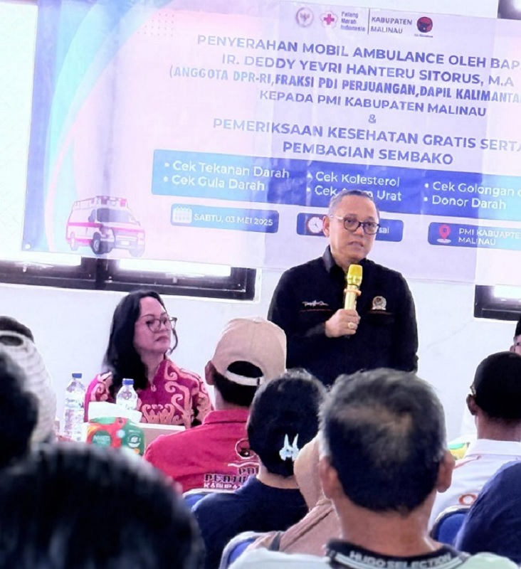 Deddy Sitorus Gerak Cepat Telepon Menkes Untuk Bantu Pendingin Darah Bagi PMI Malinau