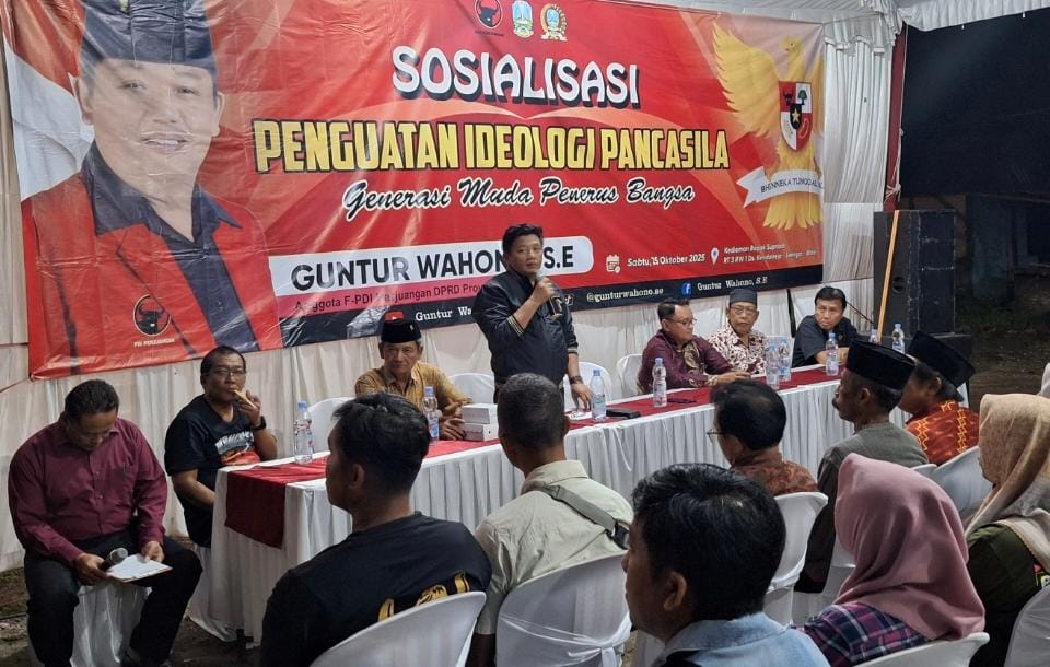Guntur Ajak Warga Blitar Jaga Api Semangat Pancasila
